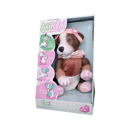 Mascota AniReal Perro San Bernardo con Peso Real marron