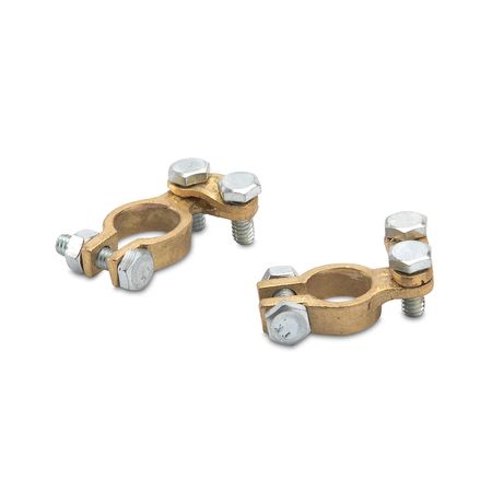 Bornes de Cobre Universales x 2 unidades para Batería Oro