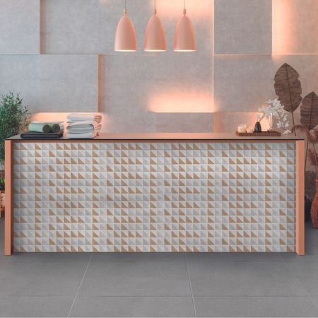 Brick Decorado Paracas Beige 7.5x15cm Juego 4 piezas Celima