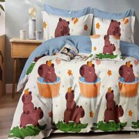 Set edredón niño 1.5pz + sábanas + fundas 100% algodón de 5 piezas - GW2