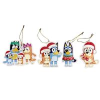 Set de adorno arbol navidad Bluey X4 unds 12cm Modelo 1