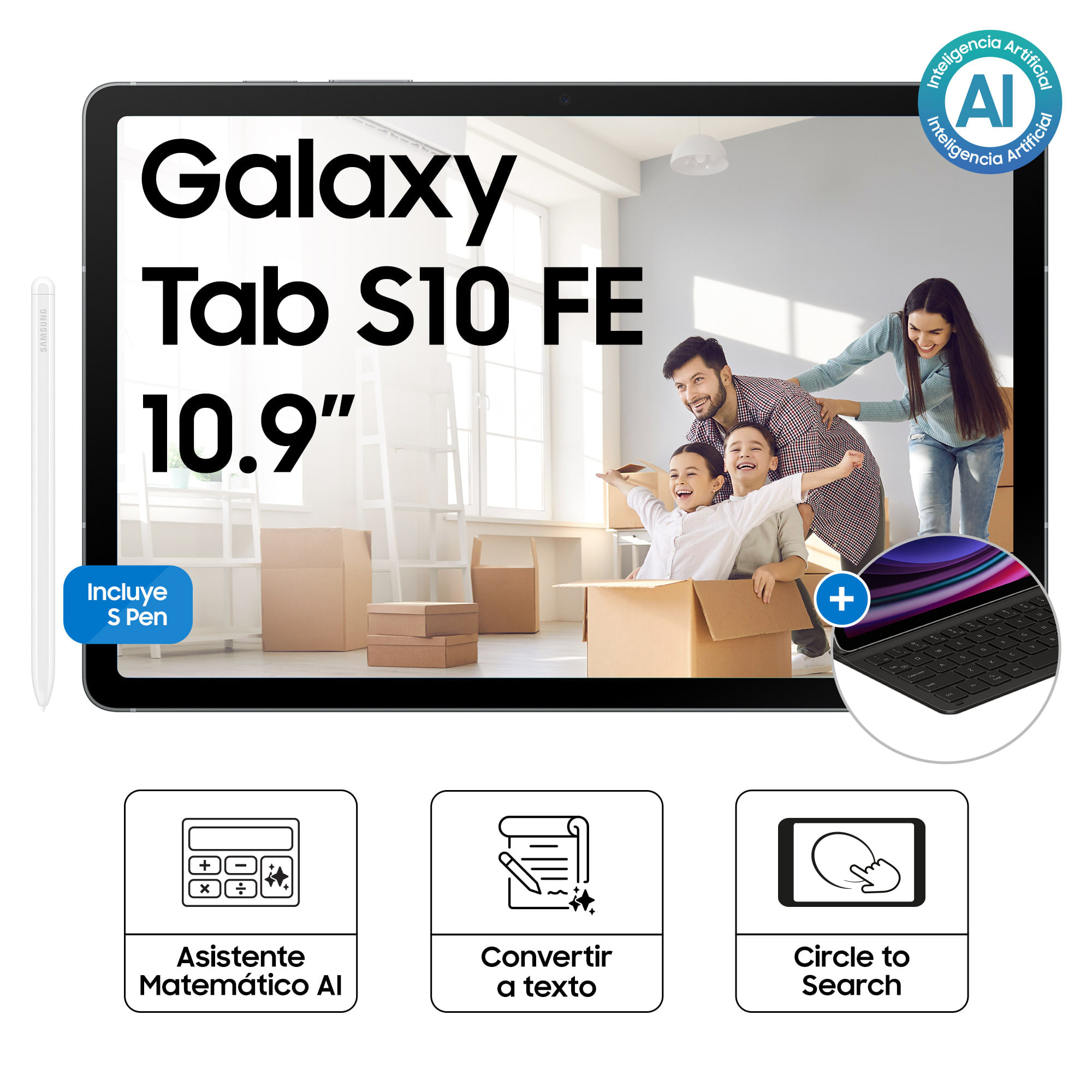 Tablet SAMSUNG Galaxy S10FE 10.9"" 8GB 128GB Gris