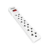 Regleta Forza Ps-001W 6 Salidas 2200W Blanco Cable 90Cm
