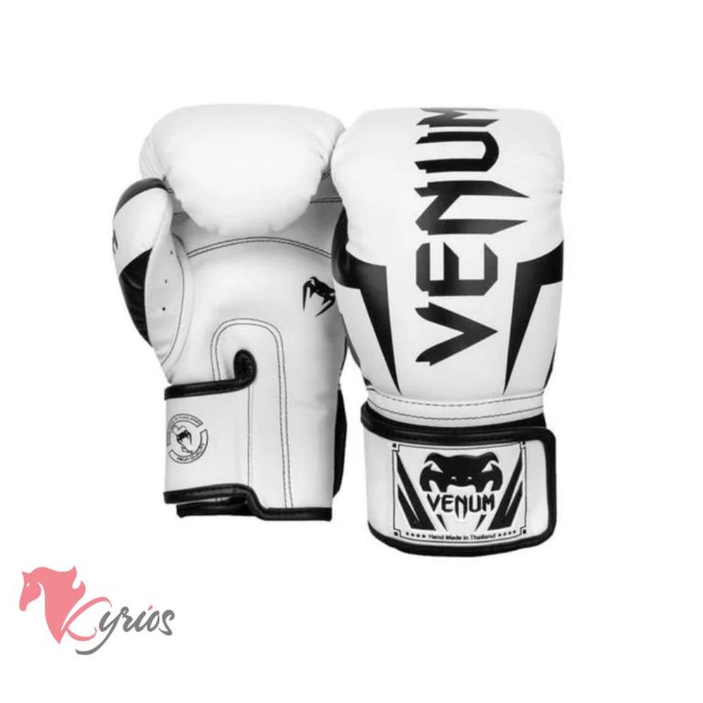 Guantes De Box Venum 6onz Blanco Con Negro Standard BLANCO CON NEGRO