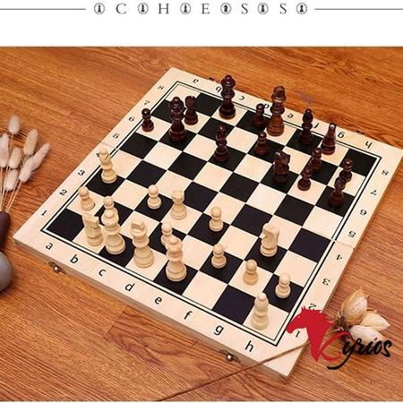 Tablero De Ajedrez De 29 CM De Madera Premium Standard Marrón