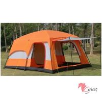 Mega Carpa Para Aire Libre Para 10 Y 12 Personas Standard Naranja