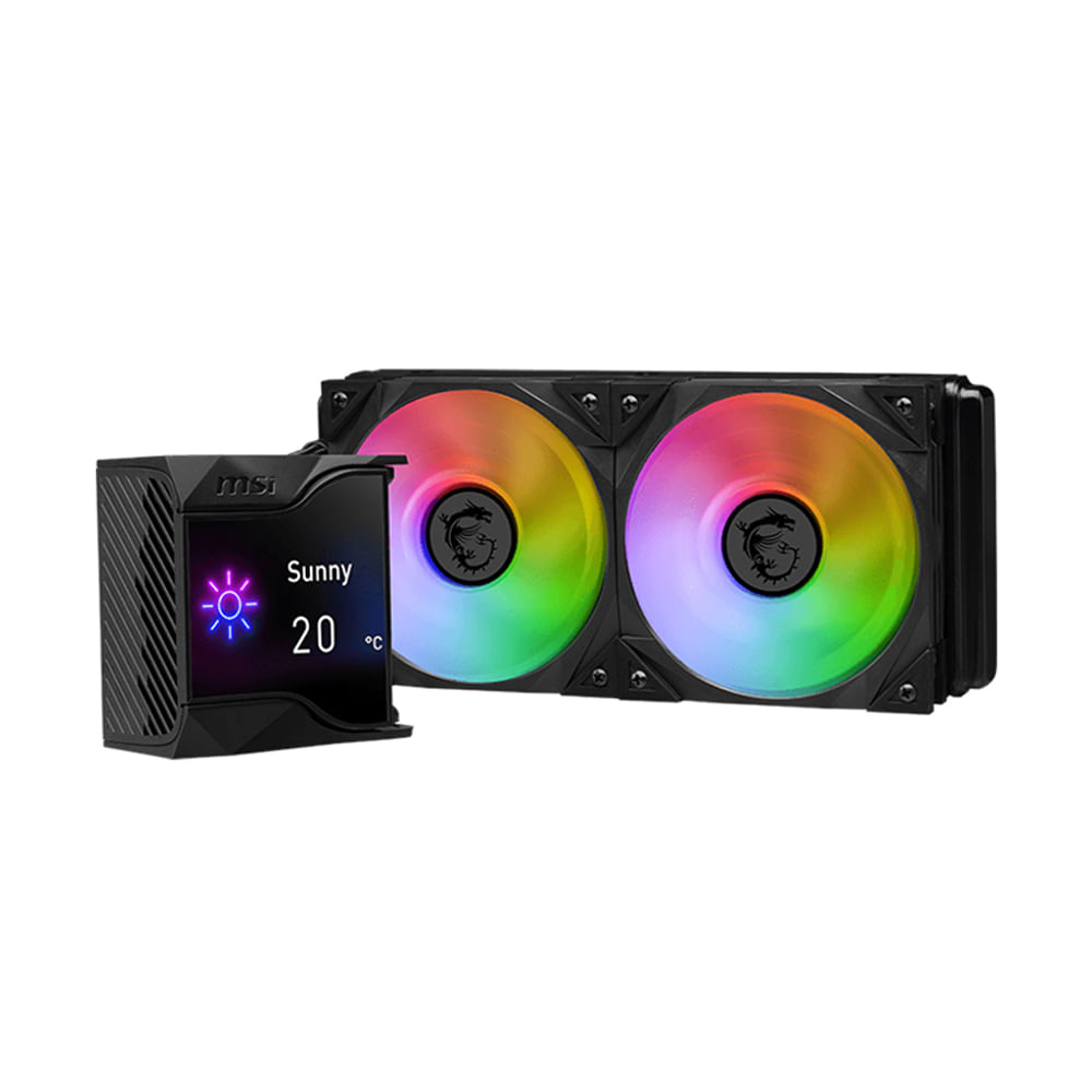 Refrigeración Líquida MSI MPG CORELIQUID D240 - Eficiencia óptima con 2 ventiladores silenciosos