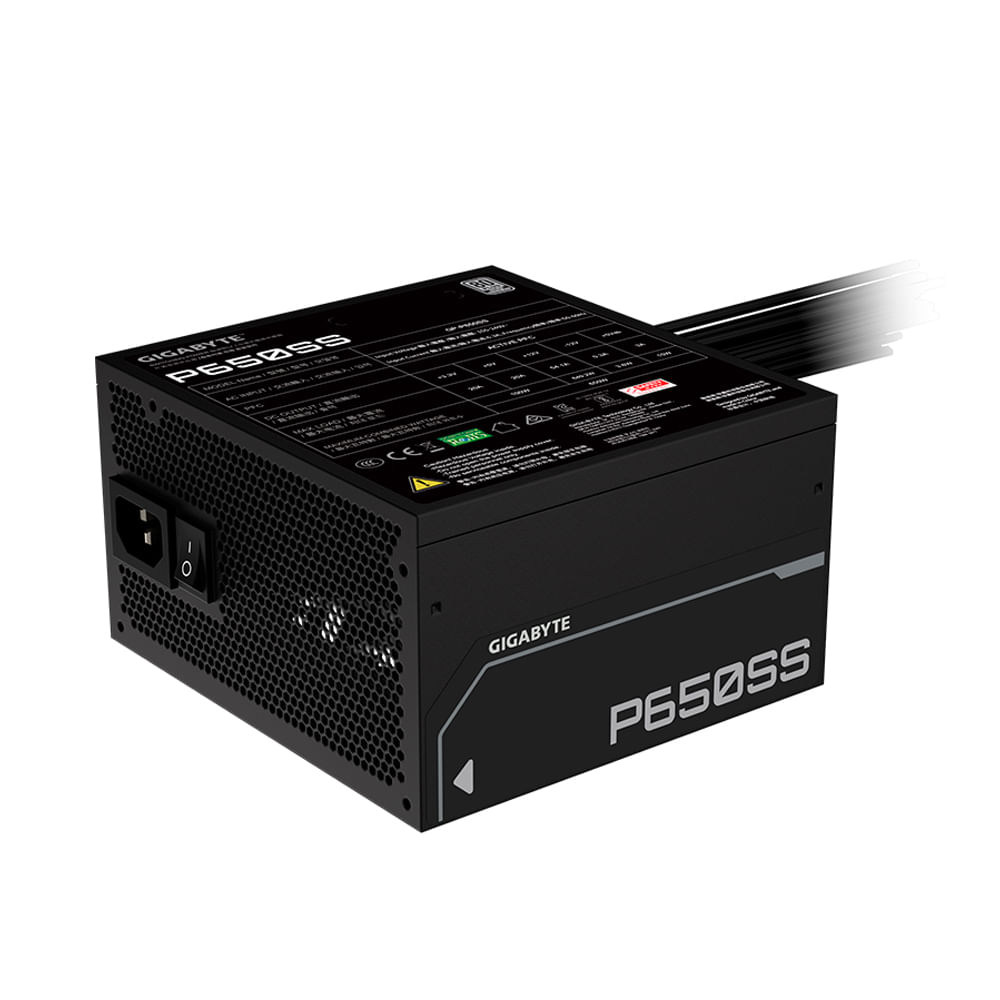 Fuente de Alimentación Gigabyte P650SS 650W 80 PLUS Silver ATX - Eficiencia y Rendimiento Superior