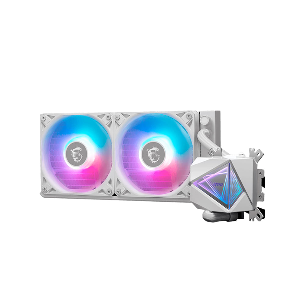 Refrigeración líquida MSI MAG CORELIQUID I240 White - Sistema de enfriamiento eficiente con 2 venti