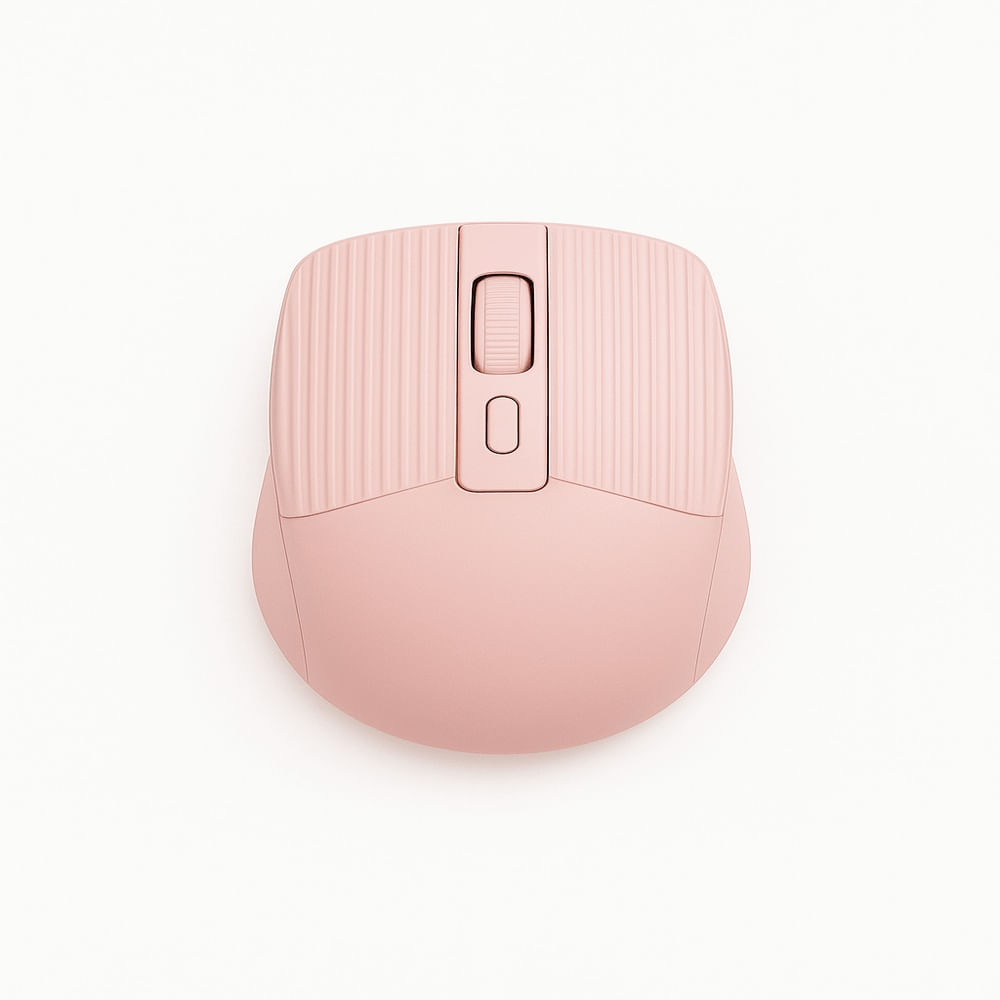 Mouse Seisa Inalambrico Silencioso Bluetooth y USB Color Rosa