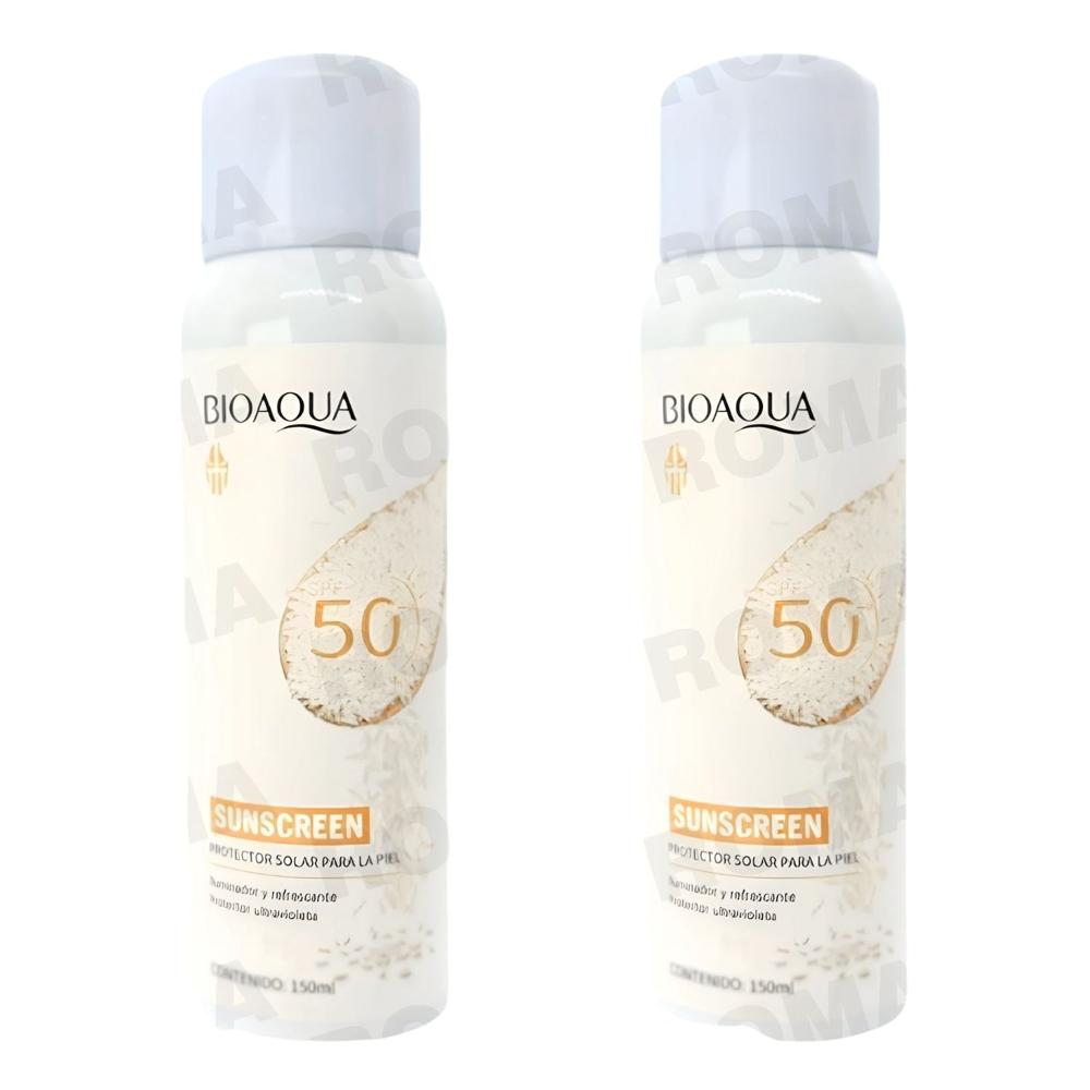 PACK 2 BLOQUEADOR SOLAR DE ARROZ SPRAY 150ML BIOAQUA