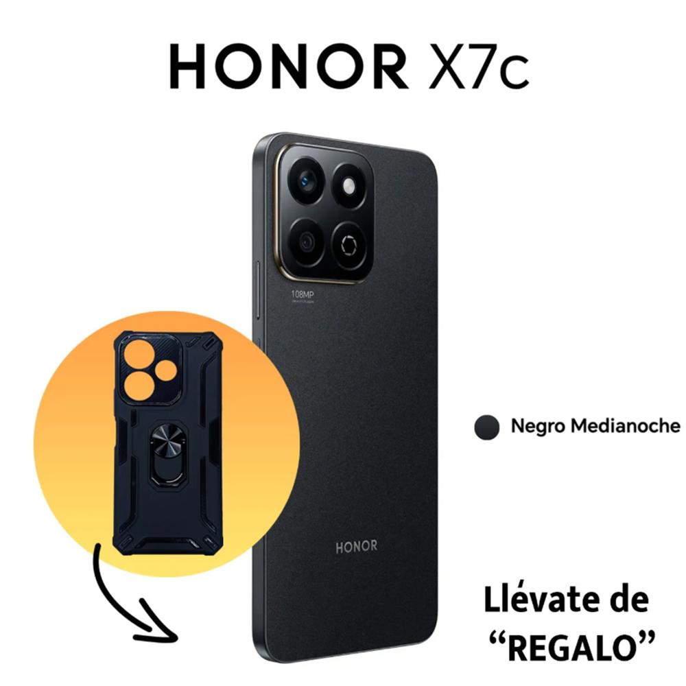 Celular Honor X7C 8GB RAM 256GB Negro Medianoche con Estuche de regalo