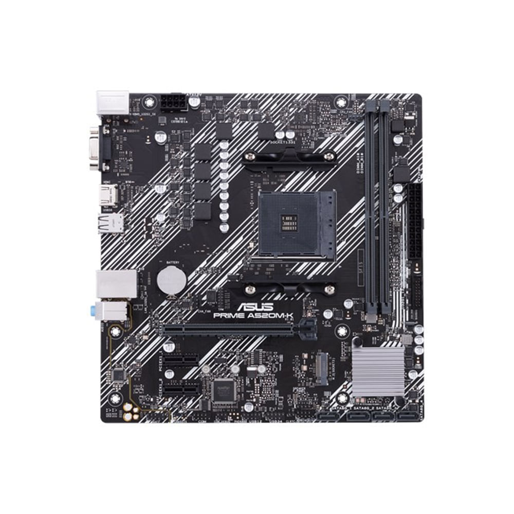 Placa Base ASUS PRIME A520M-K/CSM mATX con Chipset AMD A520 y Socket AM4 para Rendimiento Superior