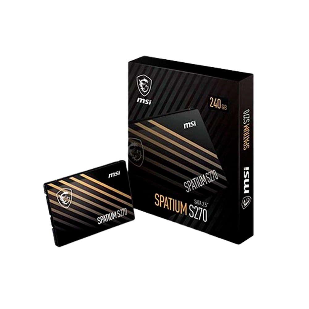 Compra SSD MSI Spatium S270 240GB 2.5” SATA - Rendimiento Rápido y Amplia Capacidad para Upgrade