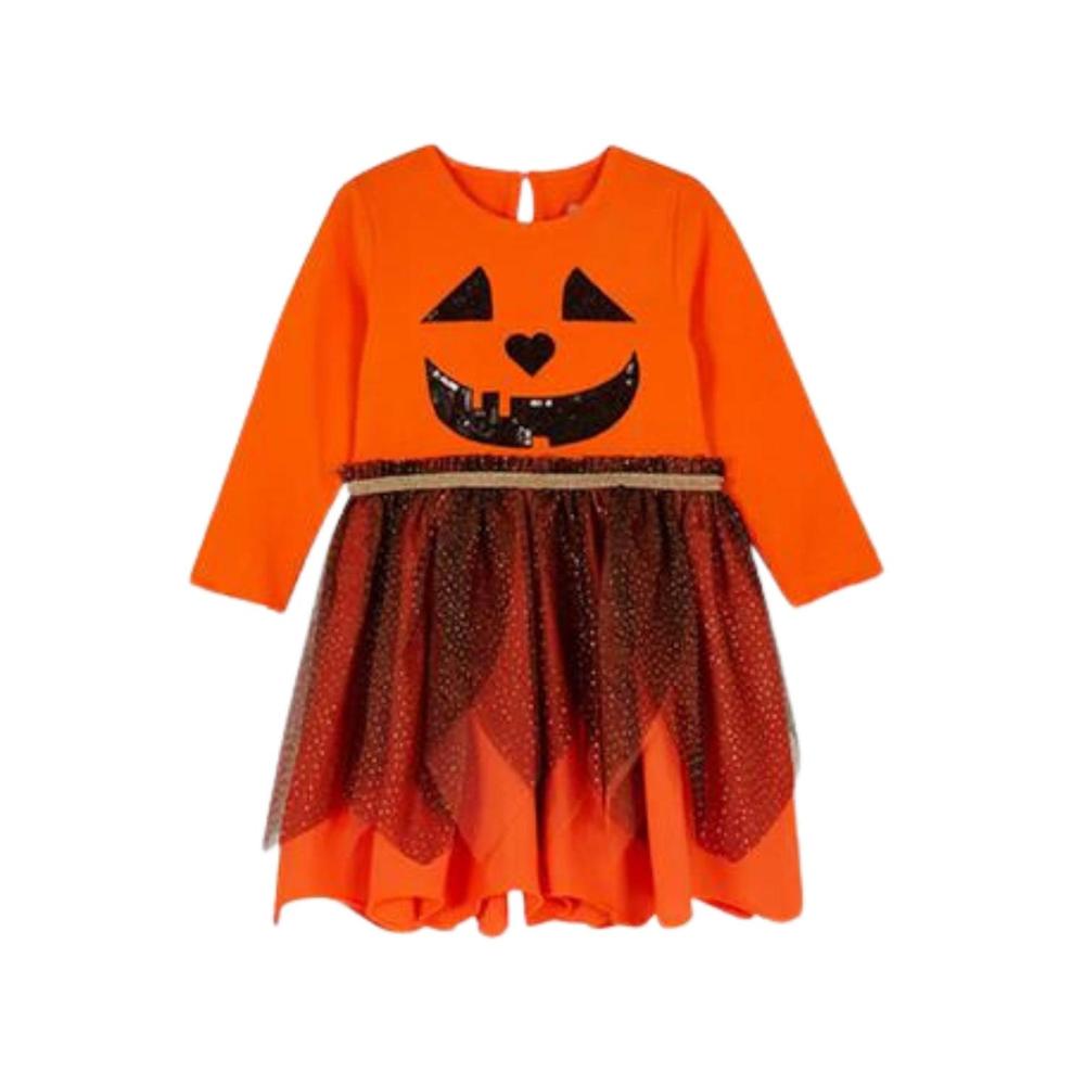 Vestido Disfraz de Calabaza con tutu 5-6 años