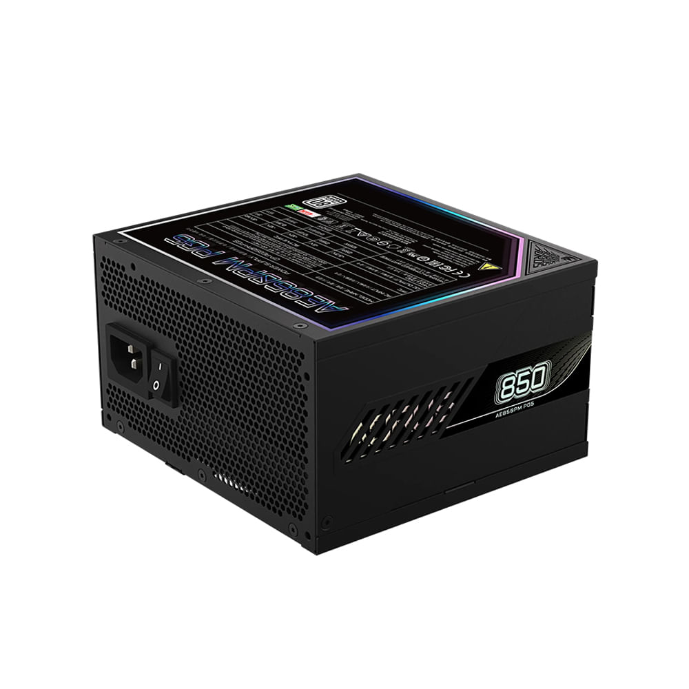 Fuente de Alimentación Gigabyte GP-AE850PM, 850W, 80 PLUS Platinum, Formato ATX, Eficiencia Superio
