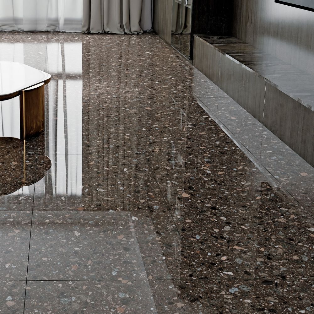 Piso Porcelanato Liso Nápoles Brown 120x60cm 2.16m2