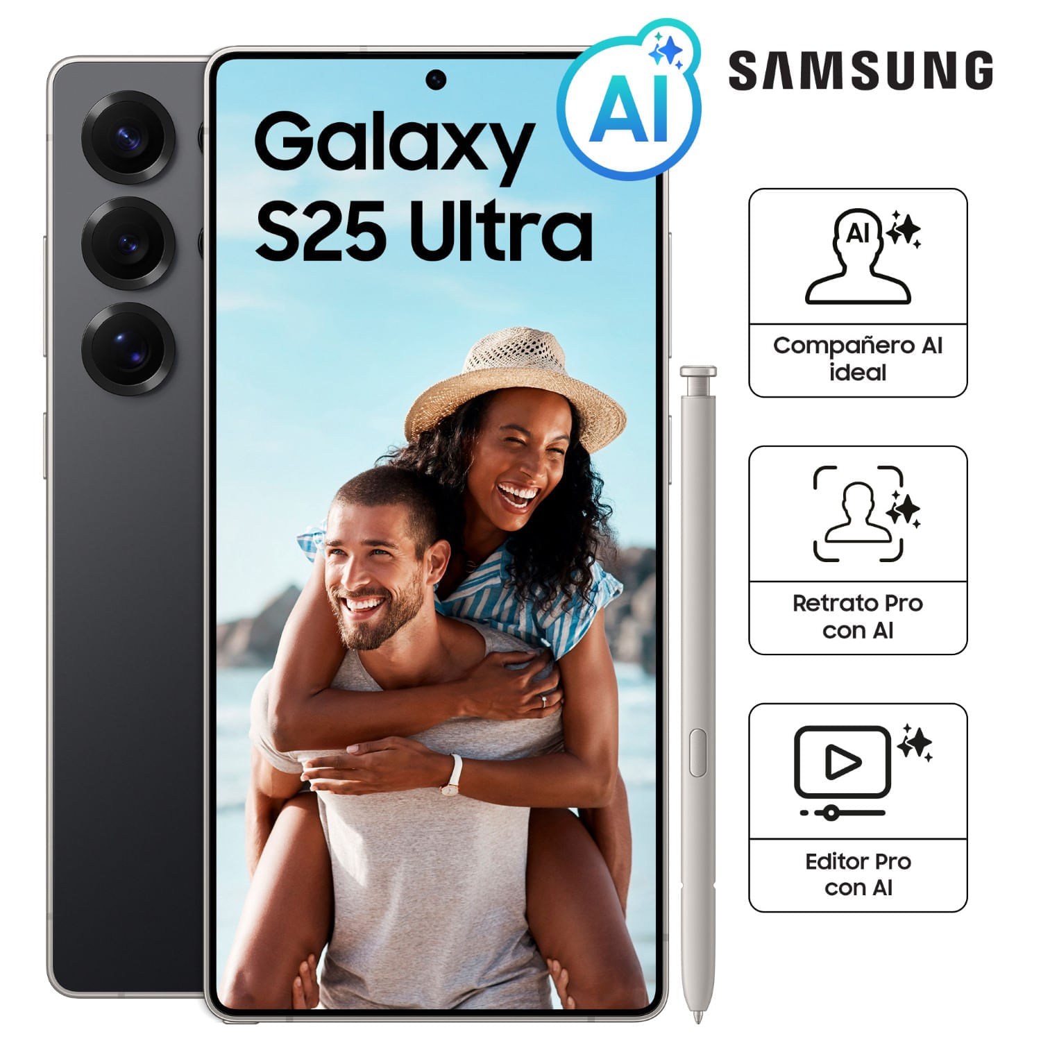 Celular Samsung Galaxy S25 Ultra 512GB6.9"" SM-S938BZKMLTP Titanium Black