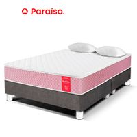 Conjunto Box Tarima Classic Medallón Acero Queen