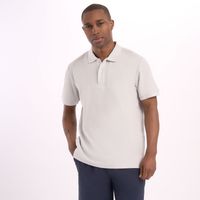 Polo Hombre Pique Gris Malabar