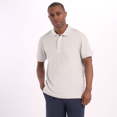 Polo Hombre Pique Gris Malabar  GRIS XL