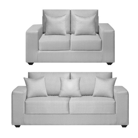 Juego de Sala Spring 3-2 Tela Plata