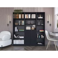 Combo Home Estante 62cm  + Estante 2 Puertas + Estante 45cm - Wengue