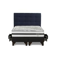 Dormitorio Europeo con Cajones Driven Queen + Respaldo Issey