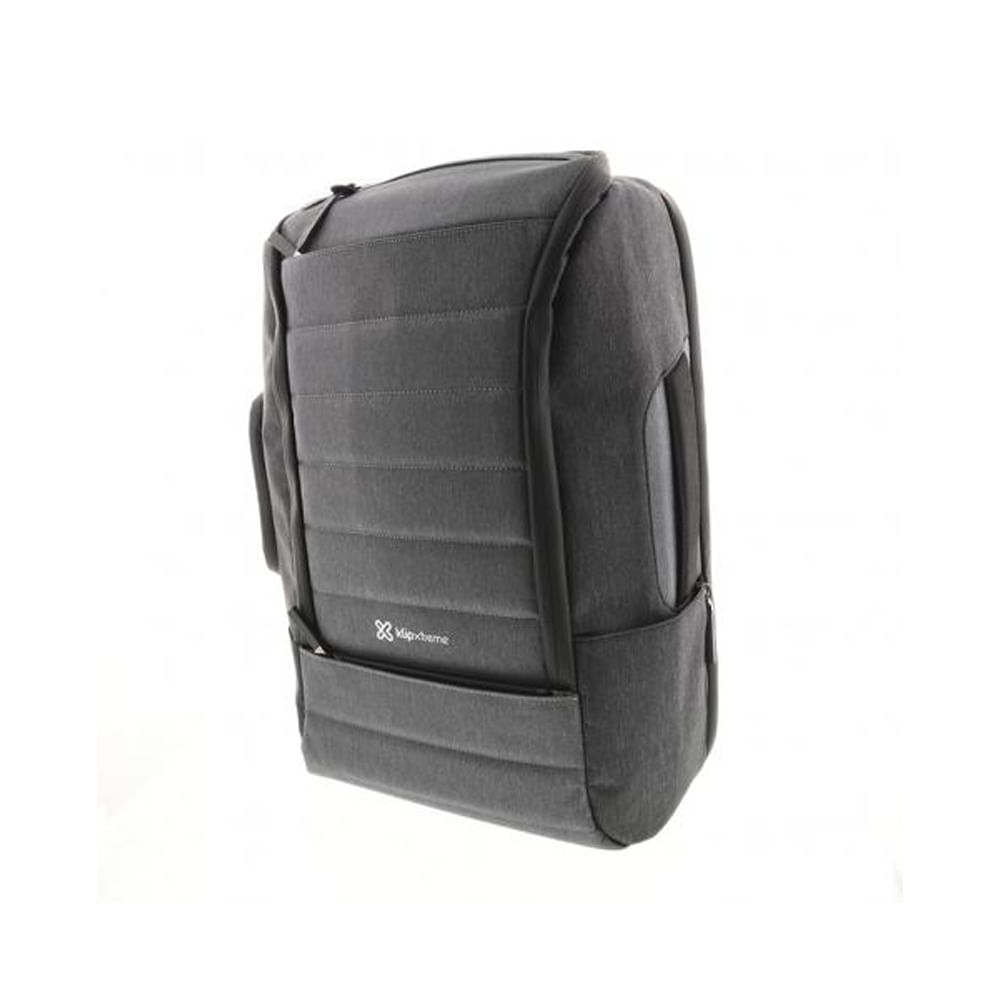 Mochila para portátil Klip Xtreme de 15.6"" en nylon 1680D, color gris azulado, ligera y resistente