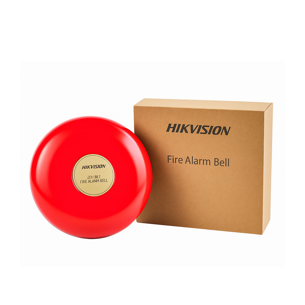 Sirena Alarma Incendios Hikvision HF-CAB1 Roja - Sonido Potente y Alta Visibilidad