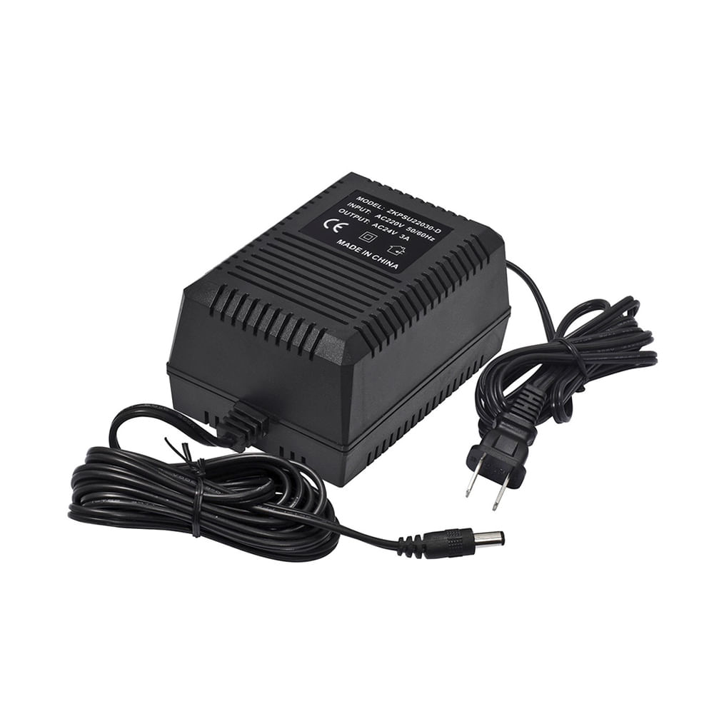 Transformador ZKTECO 220V-24VAC 3A para cámaras PTZ - Alta eficiencia y compatibilidad garantizada