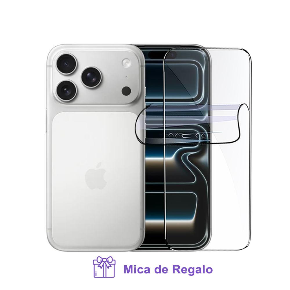 iPhone 17 Pro Max 256Gb Apple Intelligence eSIM Plata con Mica Hidrogel