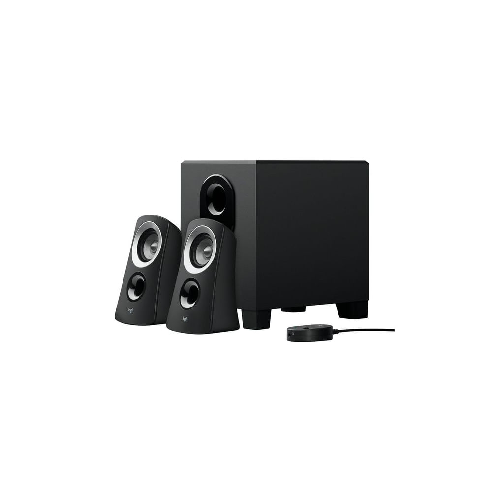Parlante 2.1 Logitech Z313 de 25W en color negro - Sonido envolvente y potente para tu hogar