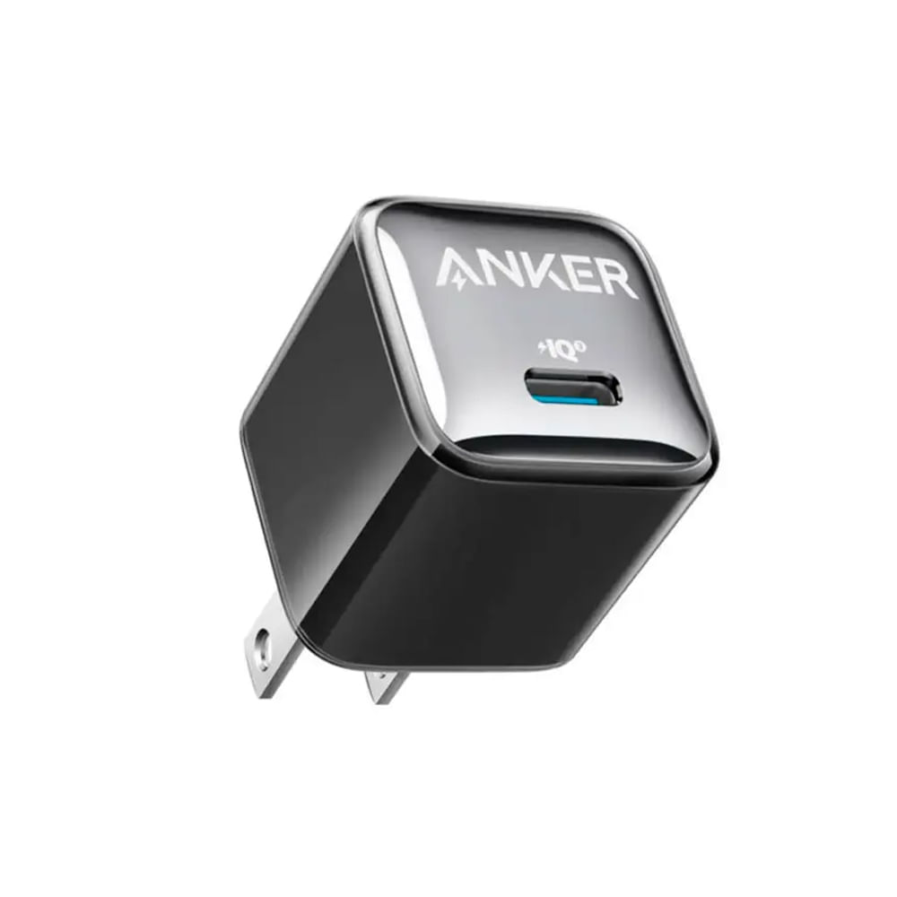 Cargador ANKER Nano 20W, Adaptador Universal Compacto 5V-9V, Entrada 120-230V, Color Negro