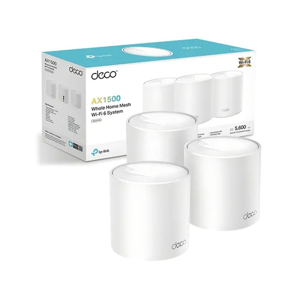 TP-Link WiFi 6 Mesh AX1500 - Pack de 3, Cobertura Amplia, Conectividad Rápida y Estable