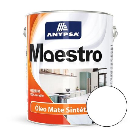 Oleo Mate Sintético Anypsa Blanco 3.875l