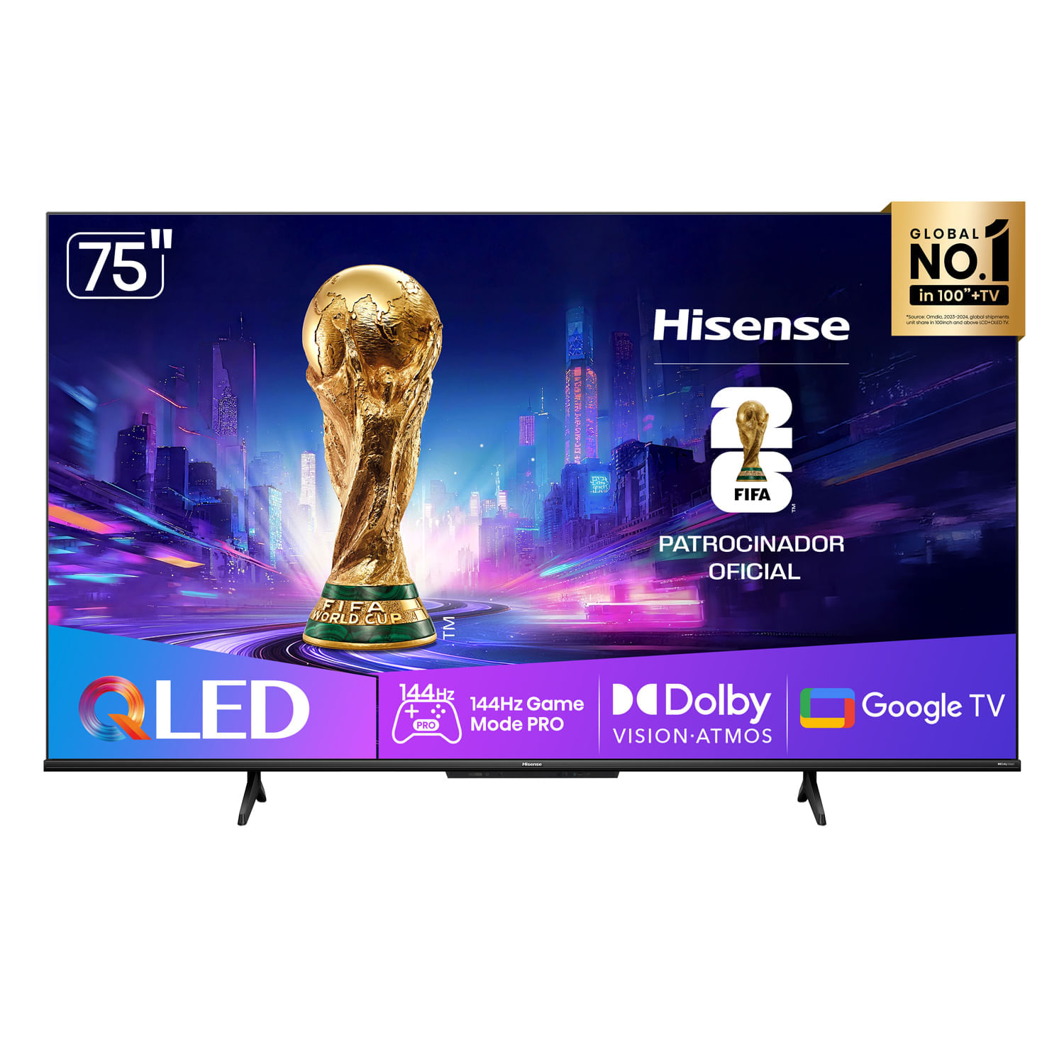 Televisor Hisense 75"" 75Q7QG QLED 4K Google TV