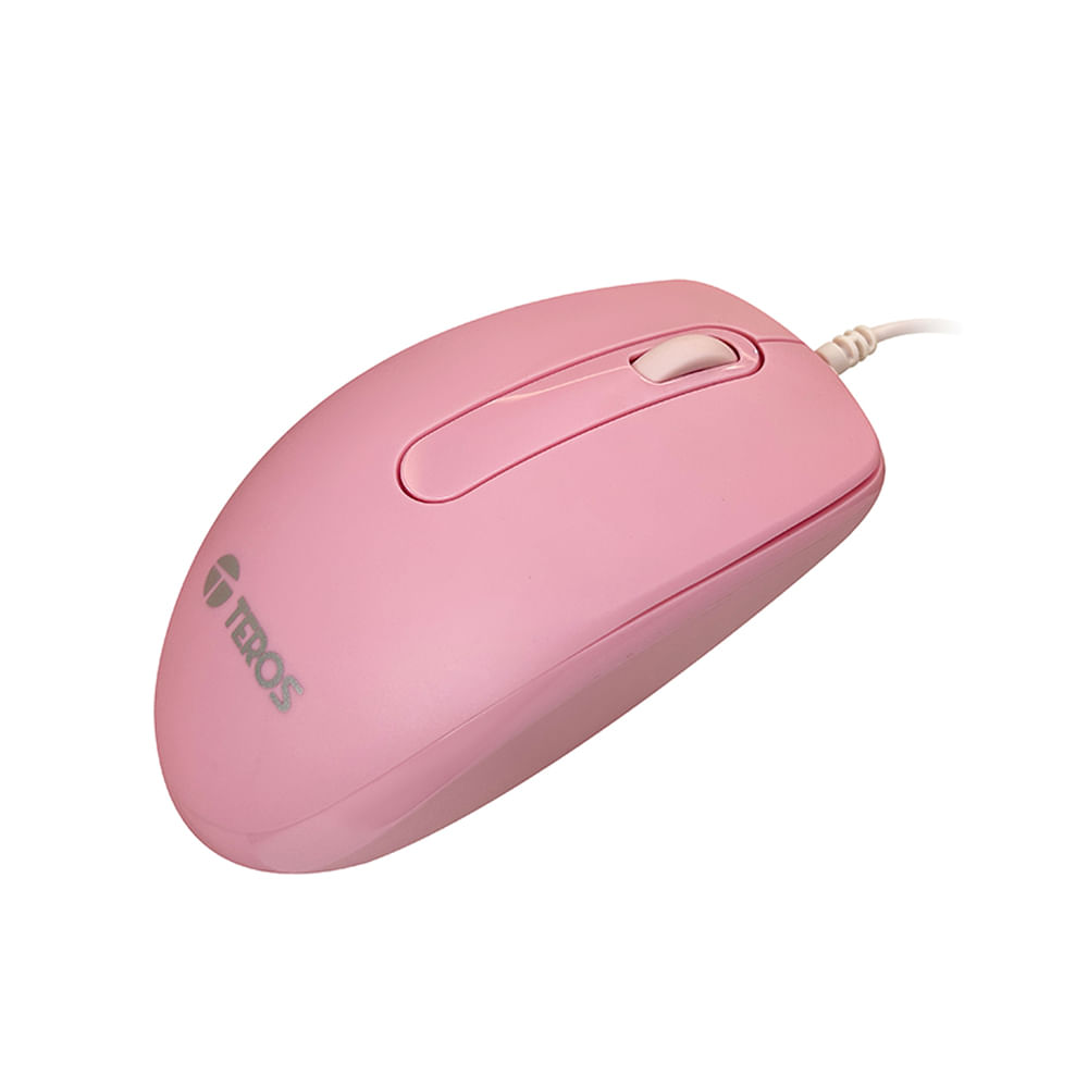 Mouse óptico TEROS TE-1221S, 1000 DPI, USB, 3 botones - Precisión y comodidad para tu PC
