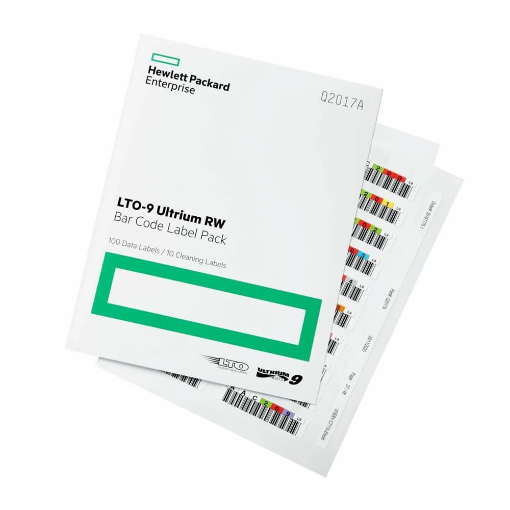 Etiquetas de Códigos de Barras HP Q2017A Ultrium-9 RW - Pack Eficiente para Almacenamiento