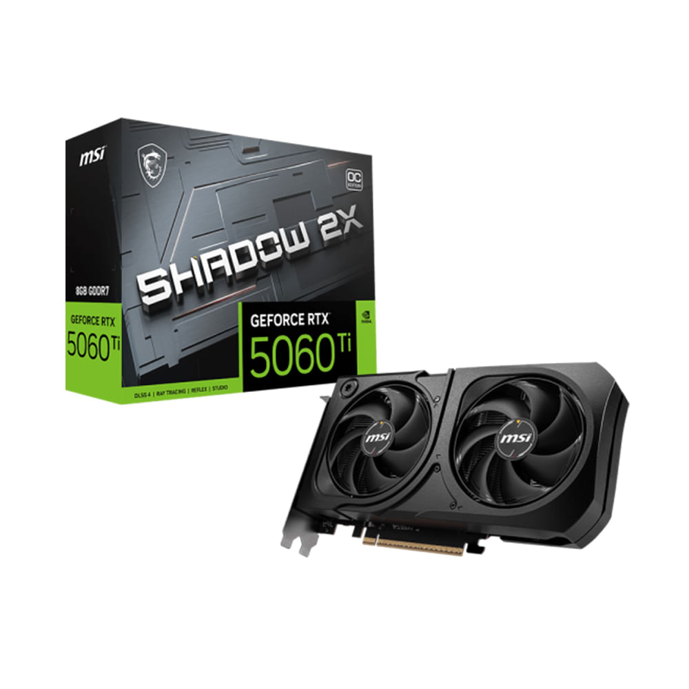 MSI GeForce RTX 5060 Ti 8GB 128-bit - Gráfica de Alto Rendimiento para Gaming y Creación de Conteni