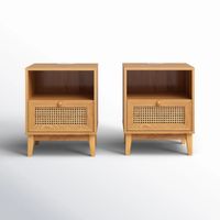 PACK de 2 Veladores Nórdicos Jackelin 1 Cajón R&R MUEBLES