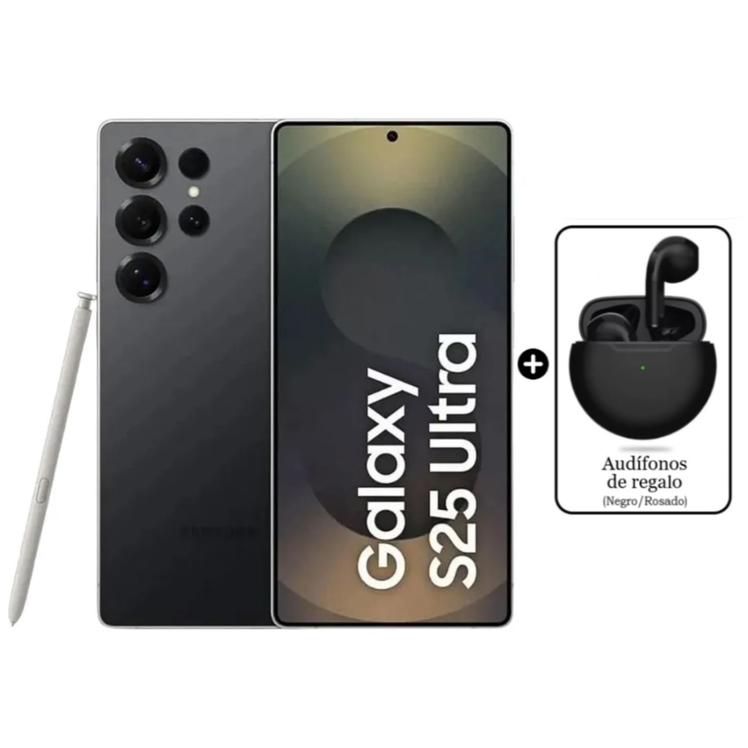Samsung Galaxy S25 Ultra 256gb 12GB Titanium Black y Audifono de Regalo