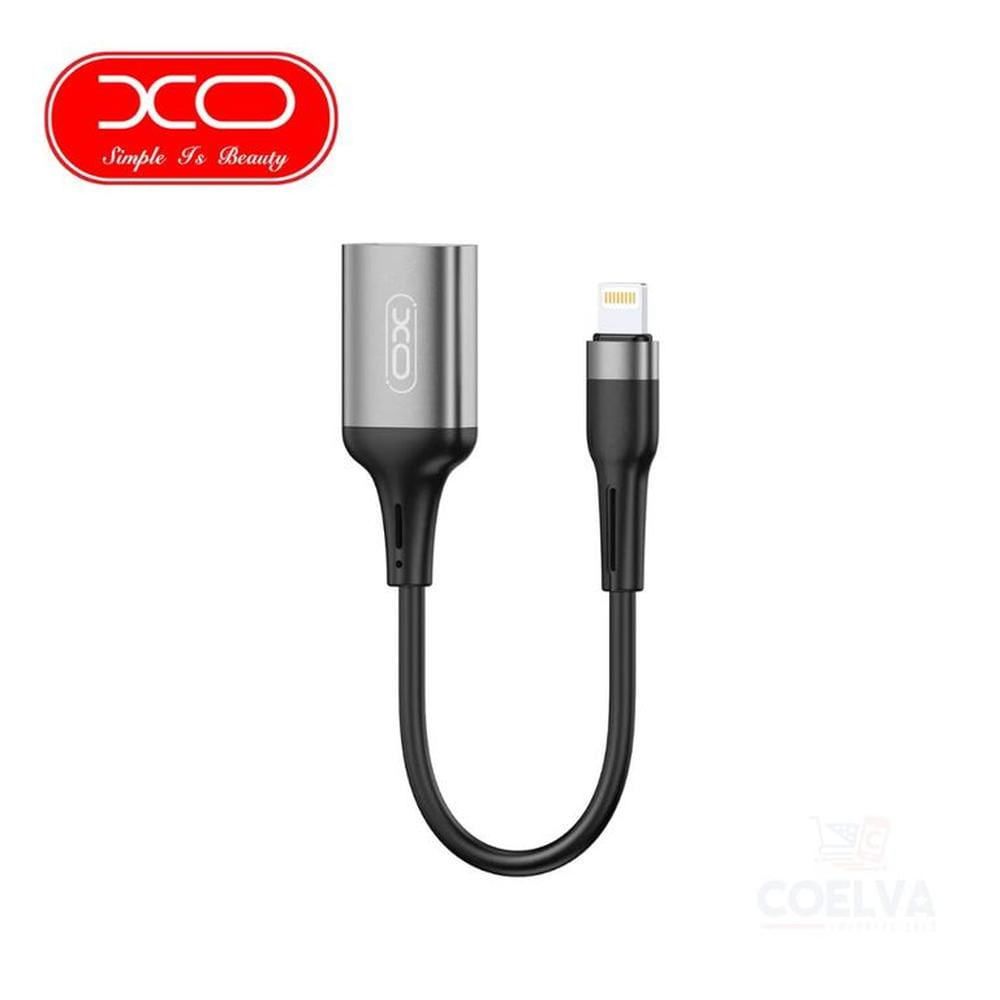 Cable Adaptador XO NB201  OTG USB a Lightning - Negro/Gris