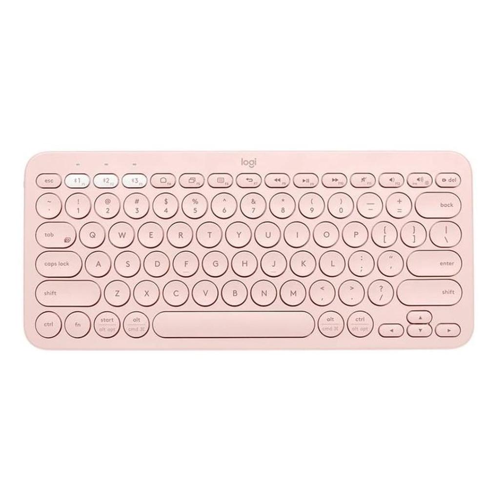 Teclado Bluetooth Logitech K380 Multidispositivo Inalámbrico - Rosado