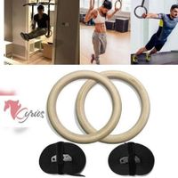 Aros Olímpicos Crossfit De Madera Standard Negro