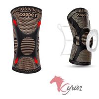 Rodillera de Gel con Hilo de Cobre Talla S S Negro