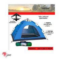 Carpa Automática 4 Personas Standard Multicolor