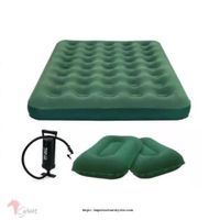 Colchón Inflable Klimber 2 Plazas + Inflador + 2 Almohadas Standard Multicolor