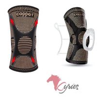 Rodillera de Gel con Hilo de Cobre Talla L L Negro