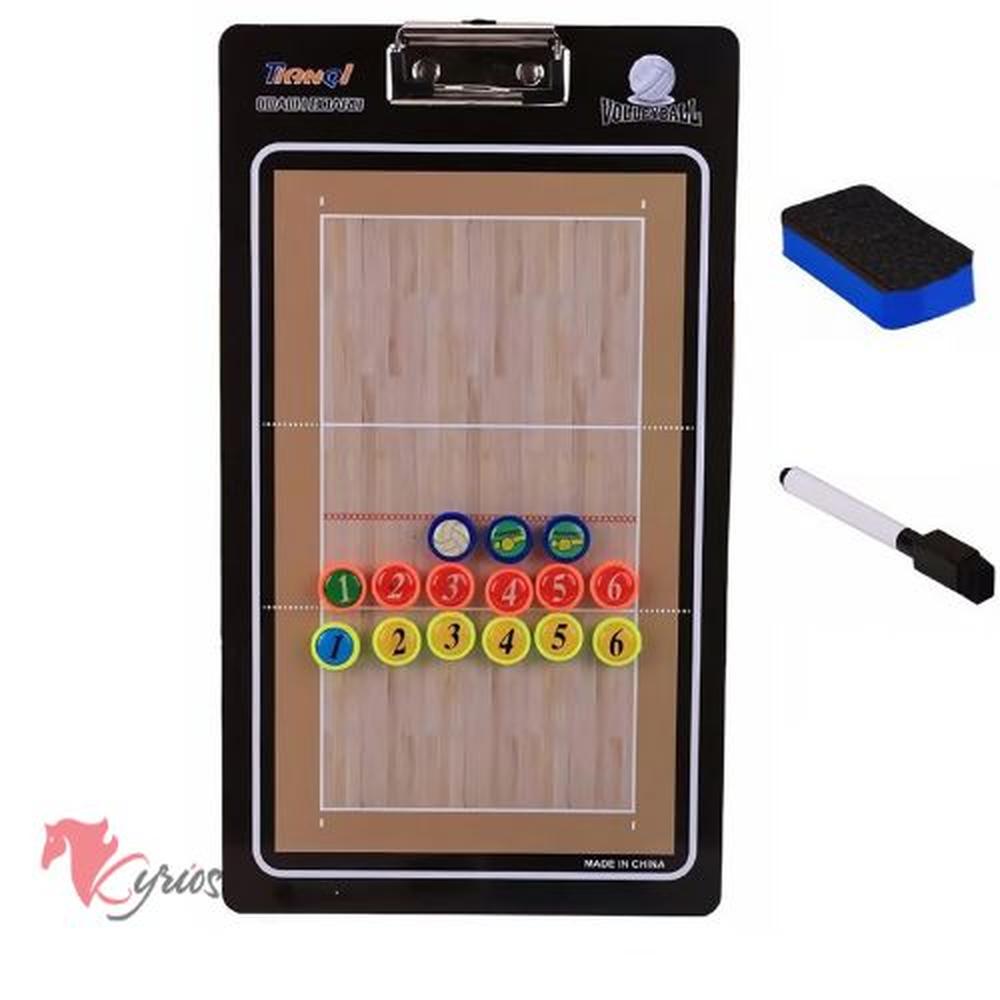 Pizarra táctica para entrenador de vóley Standard Negro